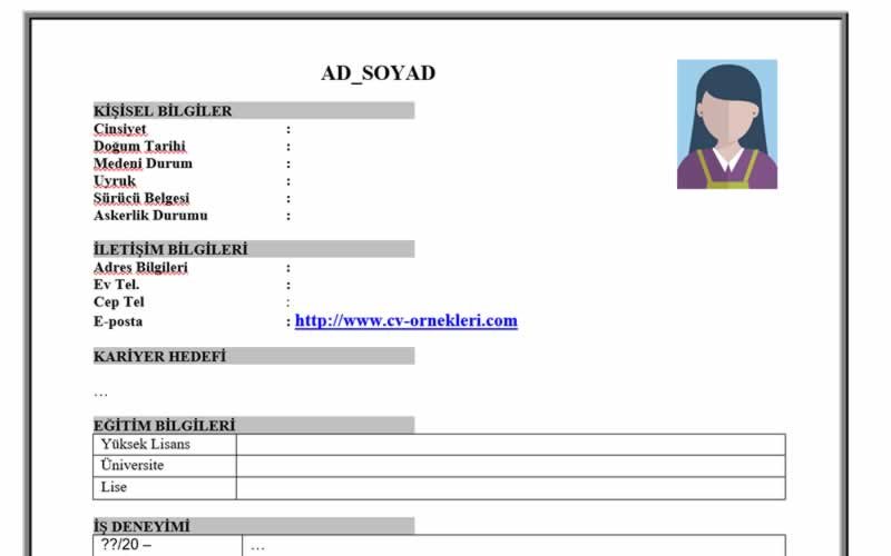 CV & Ön Yazı